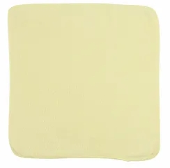 12x12 IN High-Durability Yellow Microfiber Cleaning Cloth – Economy 24 units/pack, 24 packs/case (576 units/case)