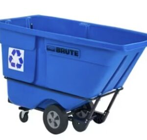 Brute® Utility Dump Truck, 34 x 72.25 x 49.63 inches, 1 cu. ft, Blue/Black, Rotomolded, 1/Unit