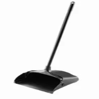 Executive Series™ Lobby Pro® Dustpan 12.75X11.25 IN Black Plastic Metal Vinyl  Rear Wheels 1/Each
