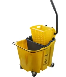 Mop Bucket & Wringer 35 QT PP Side Press Dirty Water 1/Each