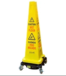 Hurricone Dolly & Safety Cone Battery-Powered Floor Dryer, 36 Inches, 1 Unit