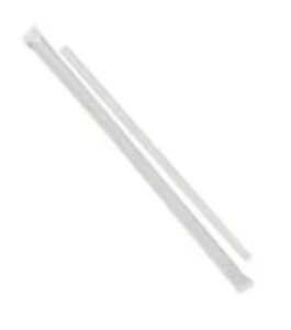 Victoria Bay 7.75-Inch Giant Straws, Translucent Plastic-Wrapped, 12,000 per Case