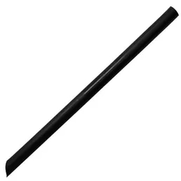 9" Black Boba Straw, 3500 Units, Colossal, Unwrapped, Black