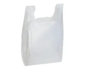 Bag 11.5x6.5x21 in 1/6 hdpe 16mic heavy duty white t-sack