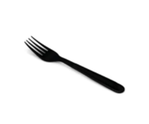 Fork pp black heavyweight individually wrapped