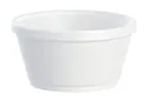 Food Container Base 8 Oz Eps White Squat                                                                    Insulated