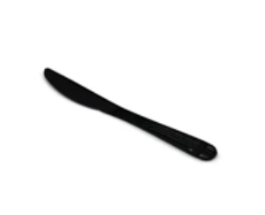 Knife pp black heavyweight individually wrapped