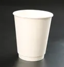 Hot Cup 12 Oz Double Wall Poly-Coat Paper White F. Freezer Safe