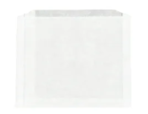 Sandwich utility bag 6x0.75x6.5 in bleached kraft paper white gusset
