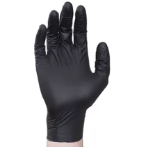 Food Service Gloves XL Black 3.5 mil Nitrile Powder-Free General Purpose