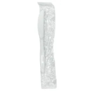 Knife pp white medium weight individually wrapped