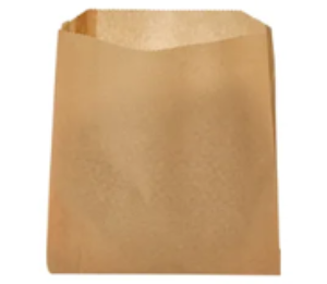 Sandwich pastry bag 6.5x1x8 in dry wax paper kraft gusset