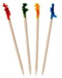 Sandwich club frill pick 4 in bamboo assorted