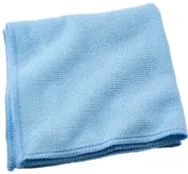 Cleaning Cloth 16x16 In Microfiber Blue Square